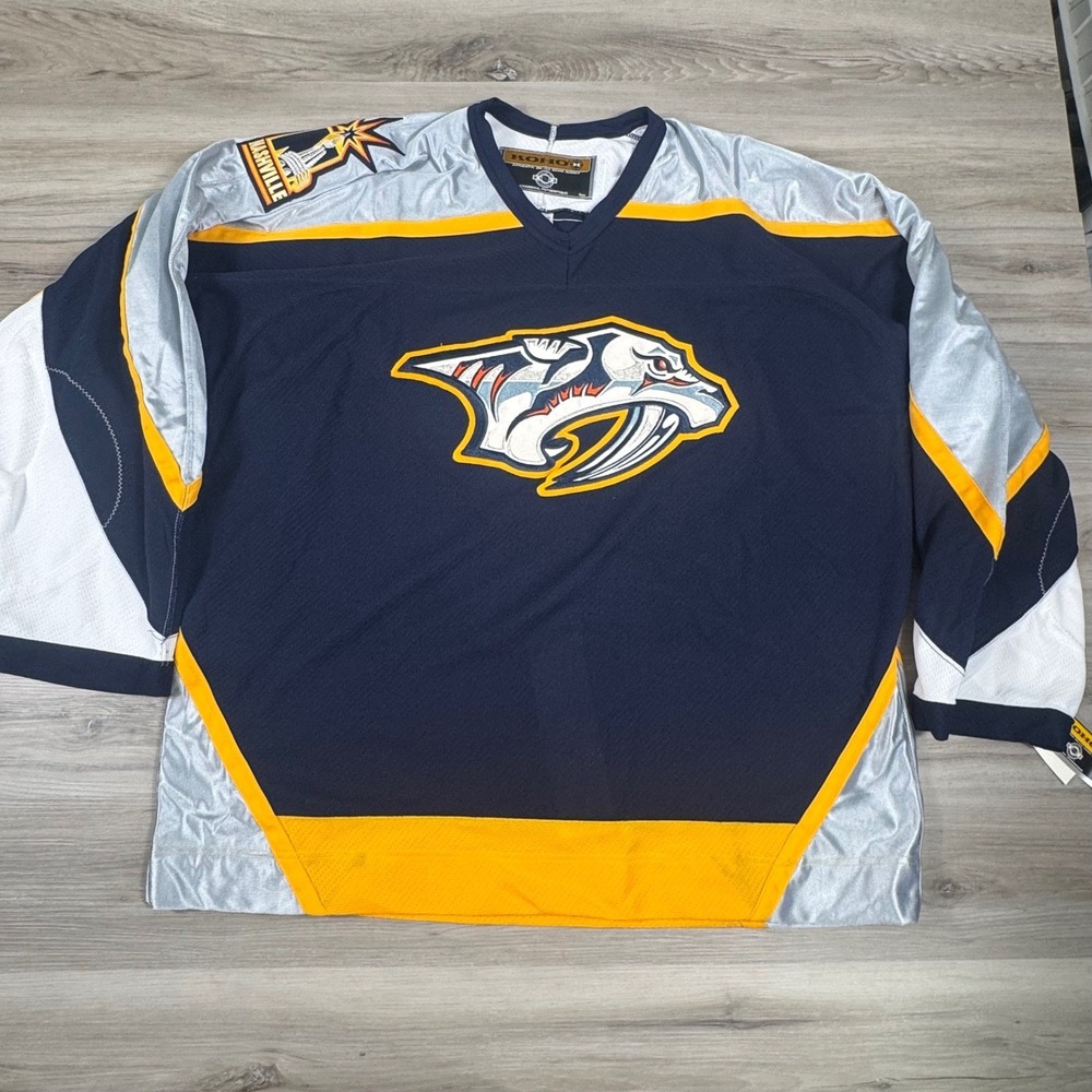 KOHO Nashville Predators On Ice NHL Hockey Jersey Size 54 Rare NWT